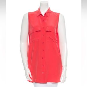 Pink Equipment silk sleeveless top